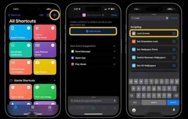 海勃湾苹果14锁屏维修店分享iPhone14升级iOS16.4后如何创建锁屏快捷方式 